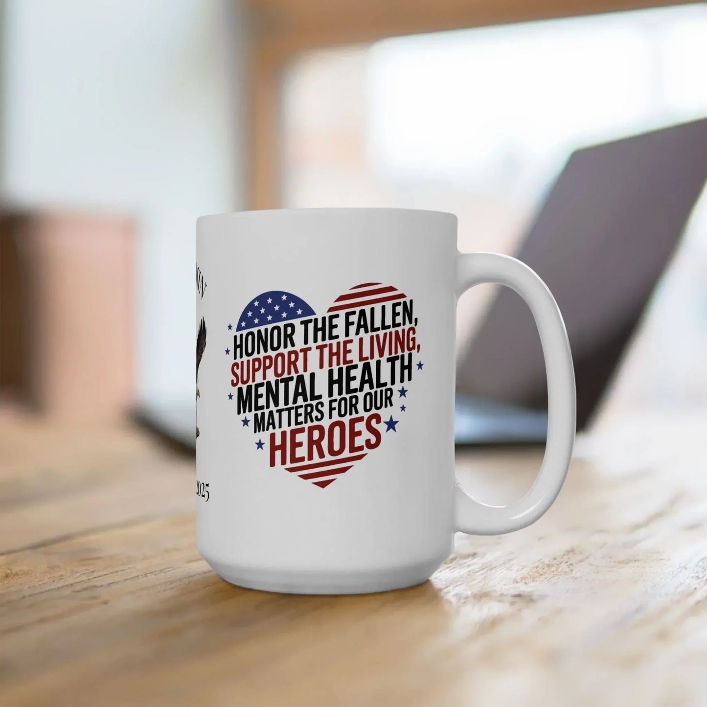 Shop our premium memorial day ptsd mug honor the fallen from MySisterIsASurvivor.