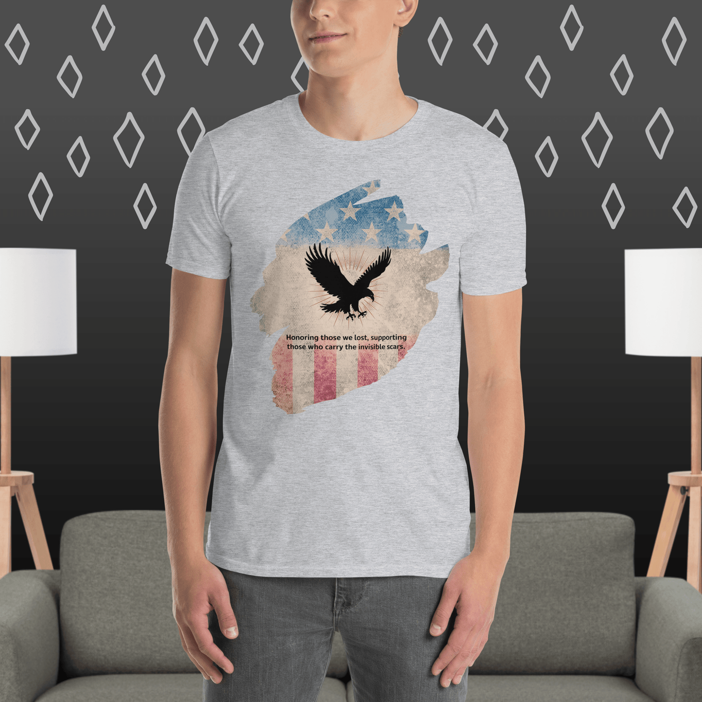 Honoring Those We Lost T-Shirt | Veteran Tribute Gift | PTSD Awareness Shirt | Memorial Day Tee | Mental Health Support Unisex Shirt