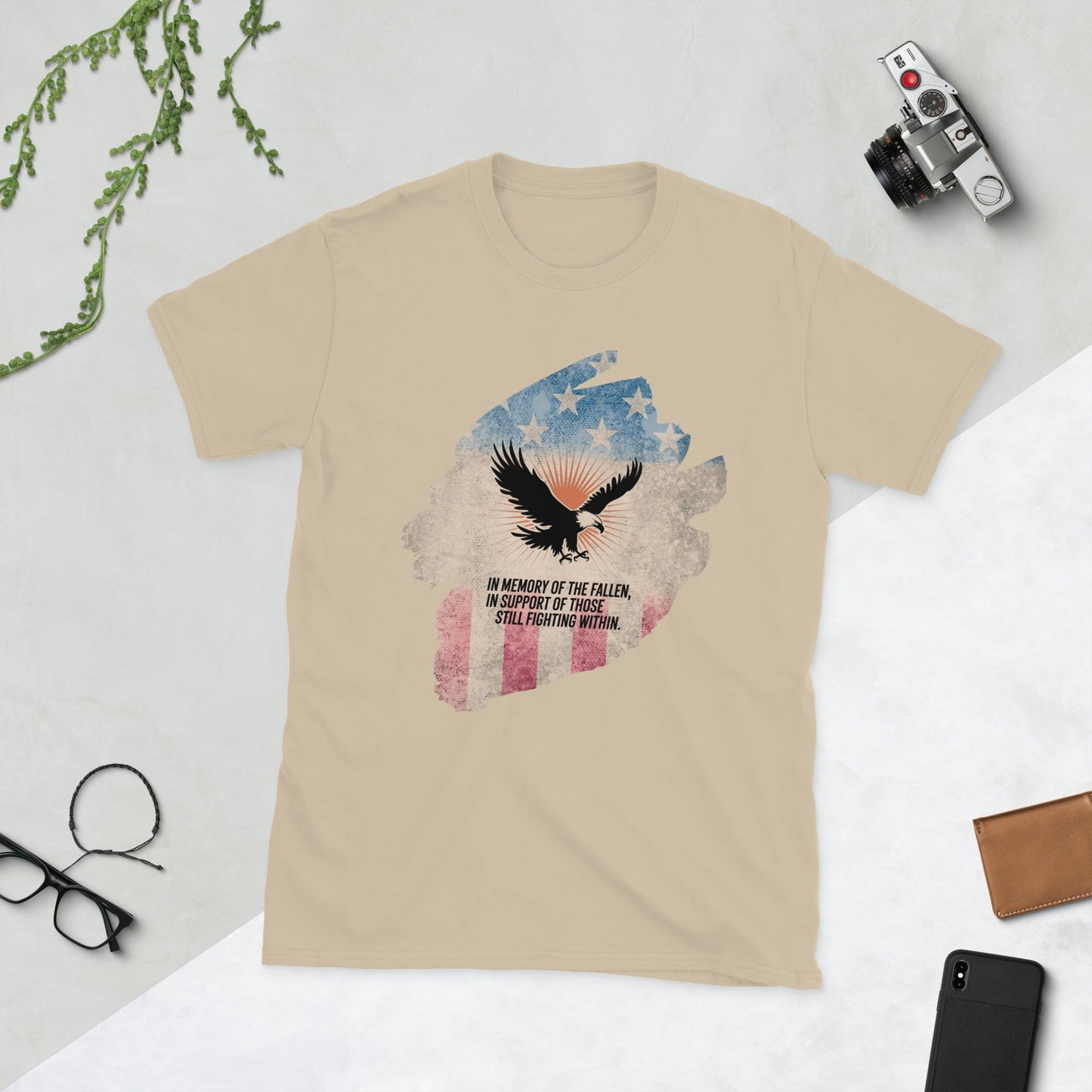 In Memory Of The Fallen T-Shirt | Veteran Tribute Gift | PTSD Awareness Shirt | Memorial Day Tee | Mental Health Support Unisex Shirt