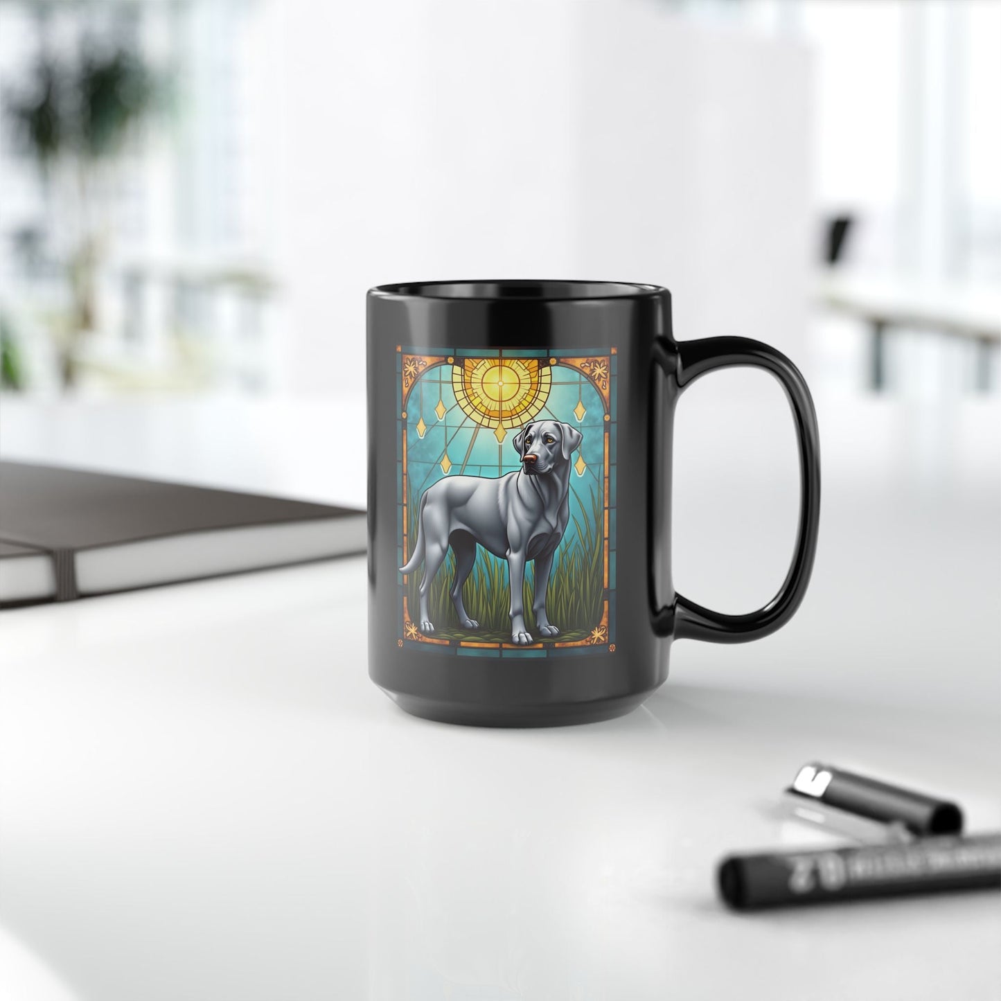 Labrador Retriever Silver personalized mug, custom coffee cup gift for silver Lab lovers