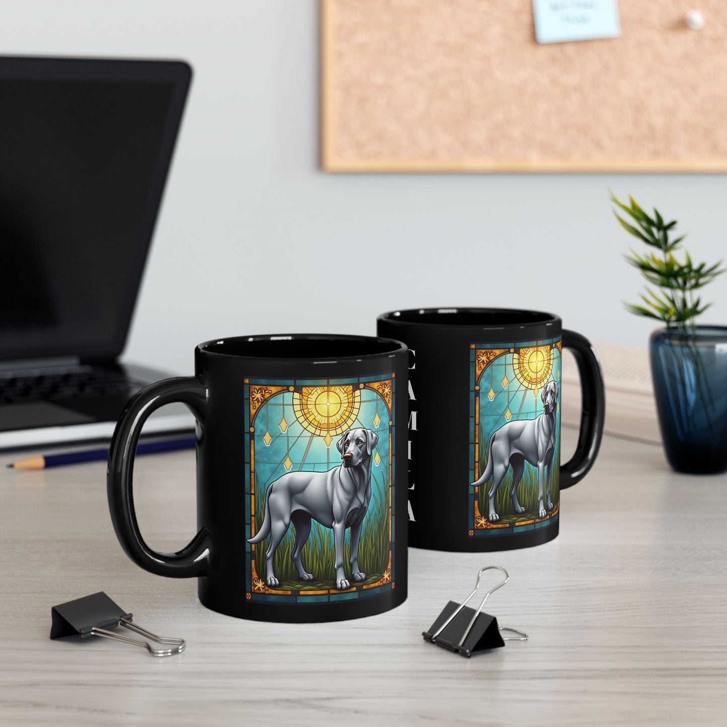 Labrador Retriever Silver personalized mug, custom coffee cup gift for silver Lab lovers