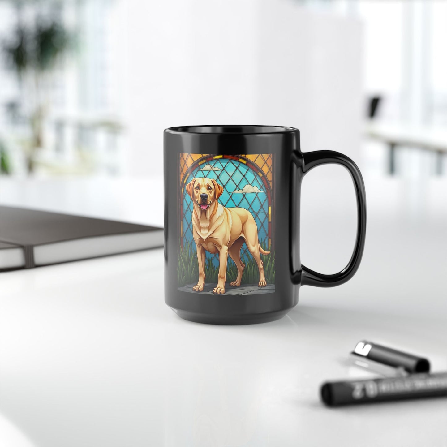 Labrador Retriever Yellow personalized mug, custom coffee cup gift for Lab parents