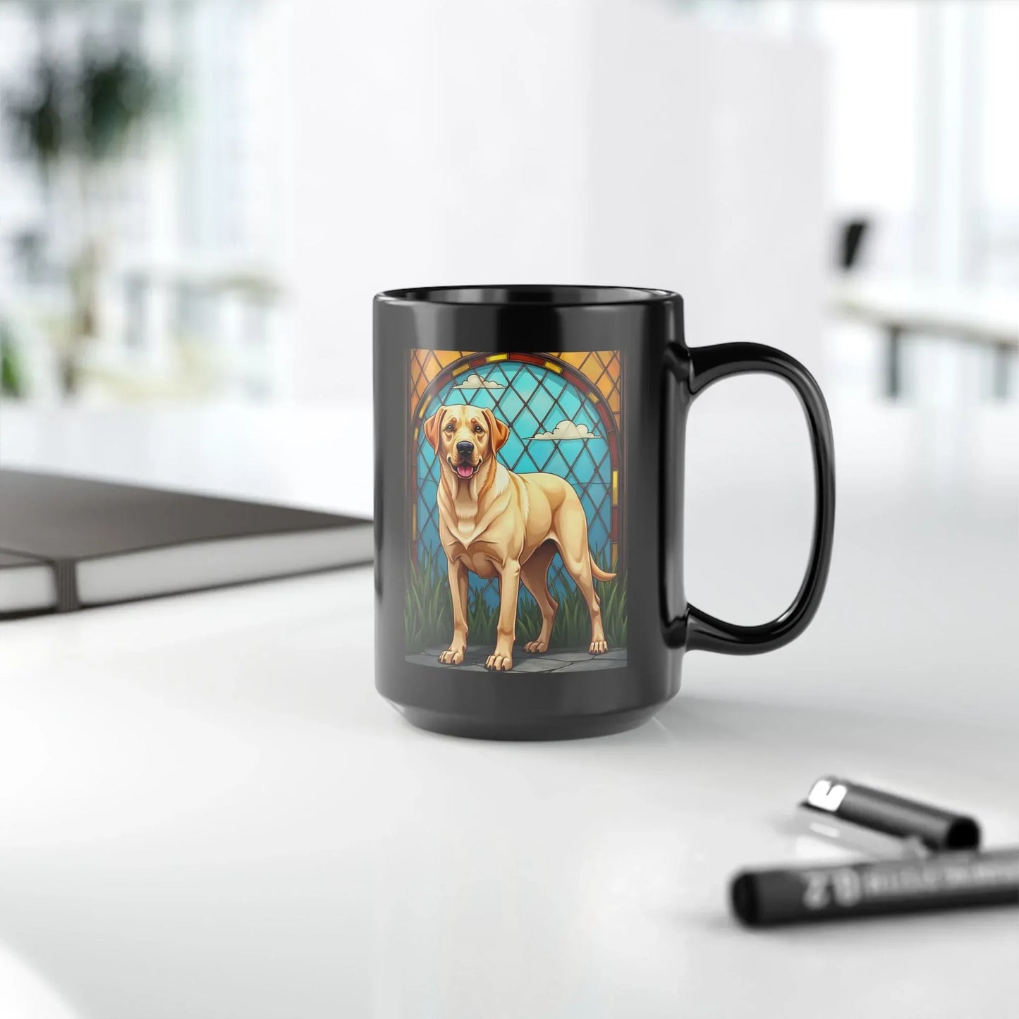 Shop our premium labrador retriever yellow mug from MySisterIsASurvivor.