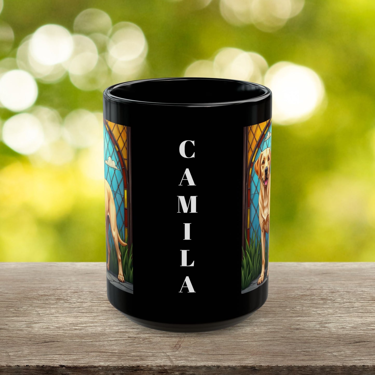 Labrador Retriever Yellow personalized mug, custom coffee cup gift for Lab parents