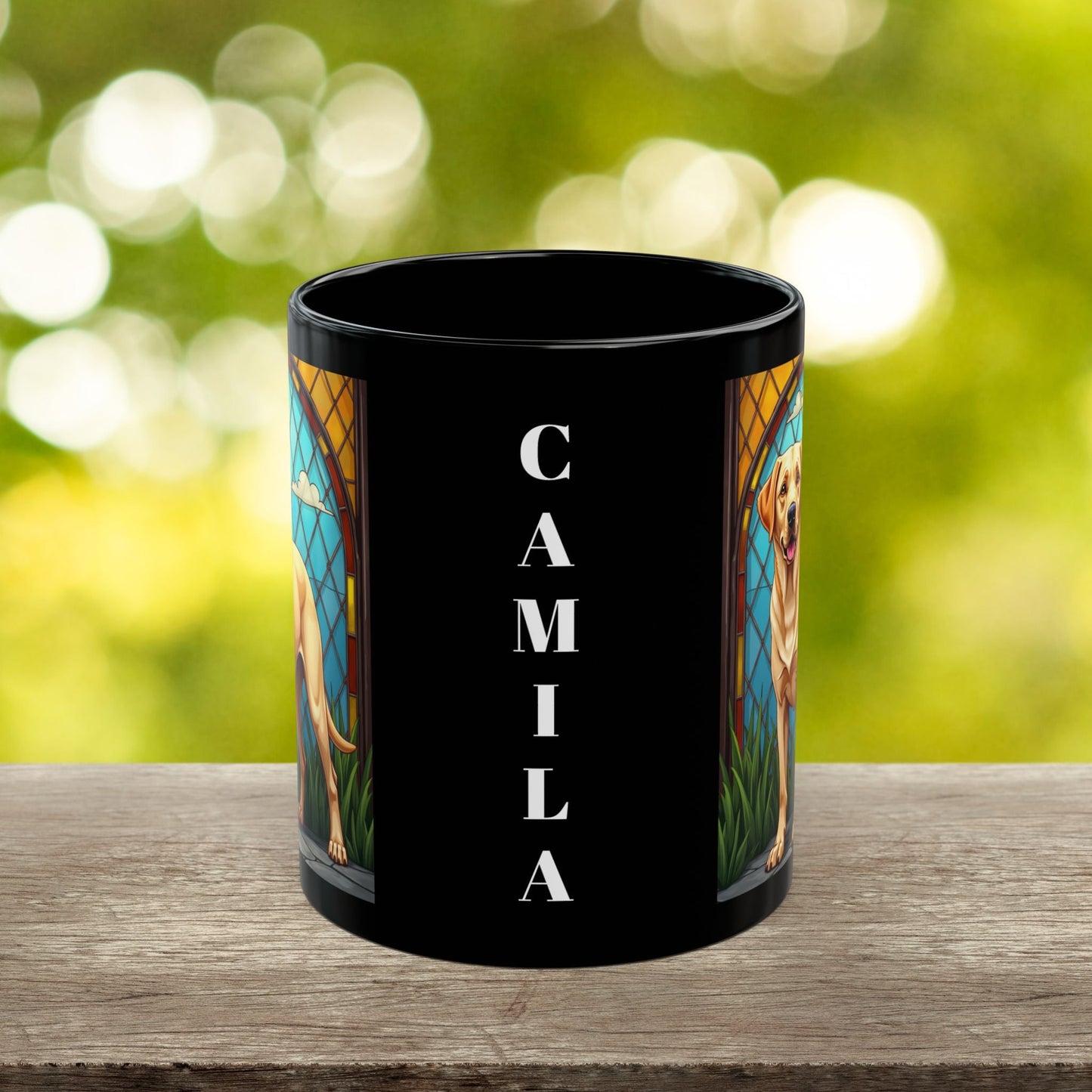 Labrador Retriever Yellow personalized mug, custom coffee cup gift for Lab parents