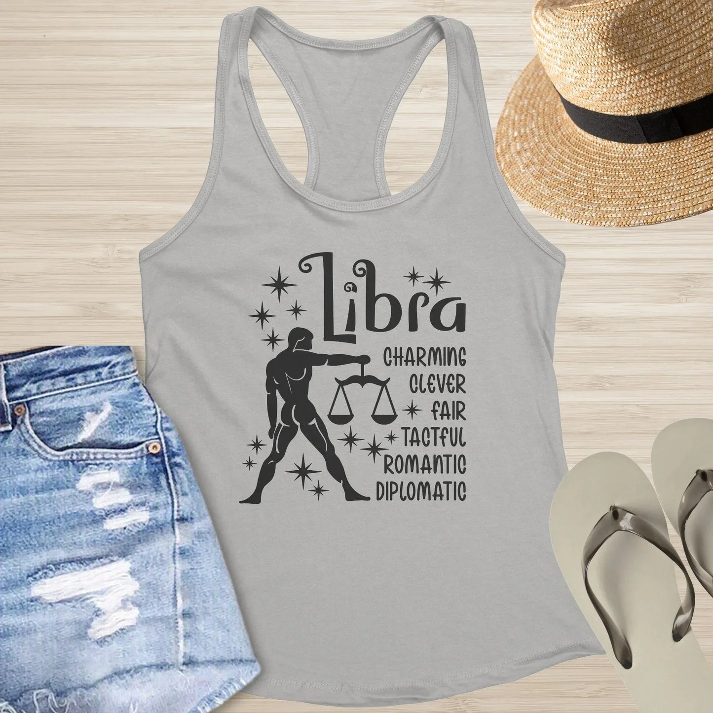 Shop our libra zodiac racerback tank featuring the Hot Pink style option from MySisterIsASurvivor.