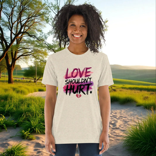 love-shouldnt-hurt-unisex-tri-blend-t-shirt-personalized-domestic-violence-awareness-shirt-support-gift-for-her-8764210 - MySisterIsASurvivor