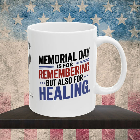 Shop our memorial day ptsd mug memorial day remembering featuring the 15oz style option from MySisterIsASurvivor.