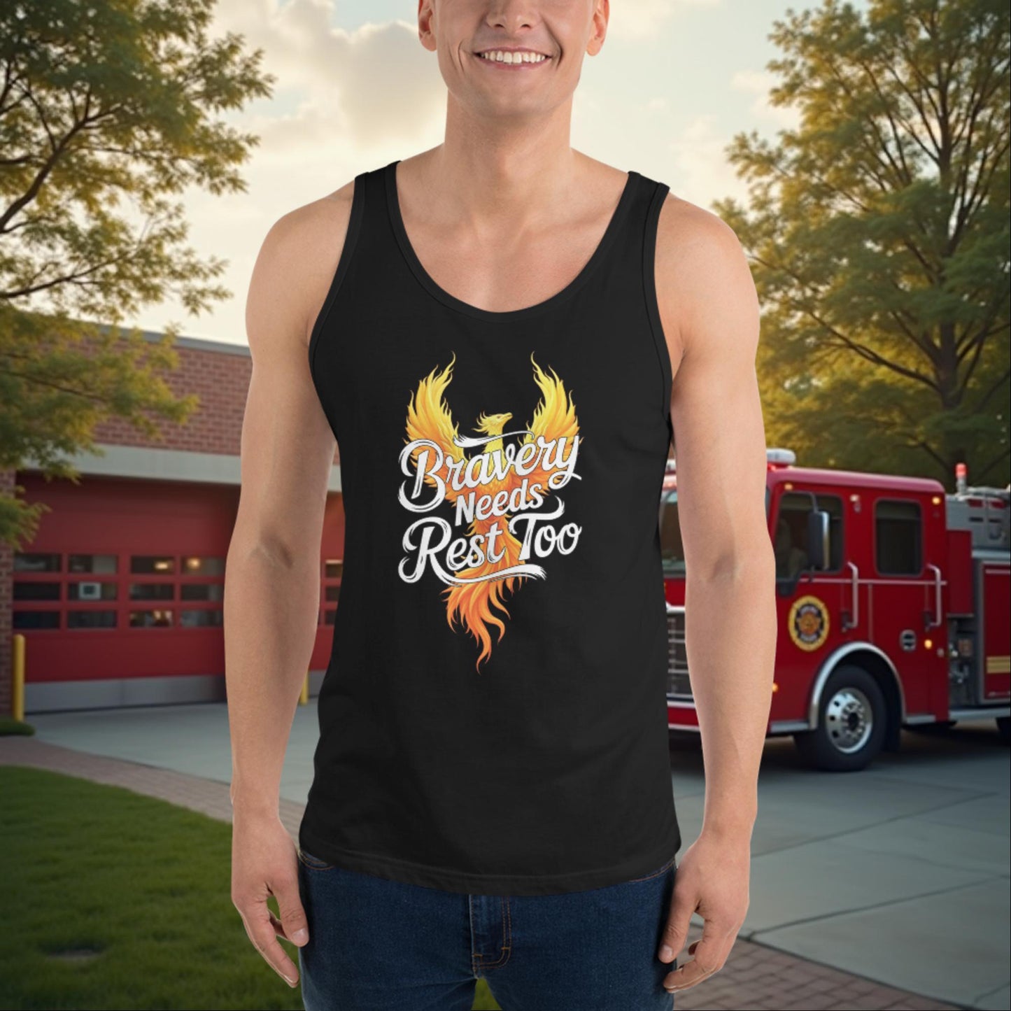Bravery Isn’t Just Battling Flames personalized firefighter motivational mental health support shirt