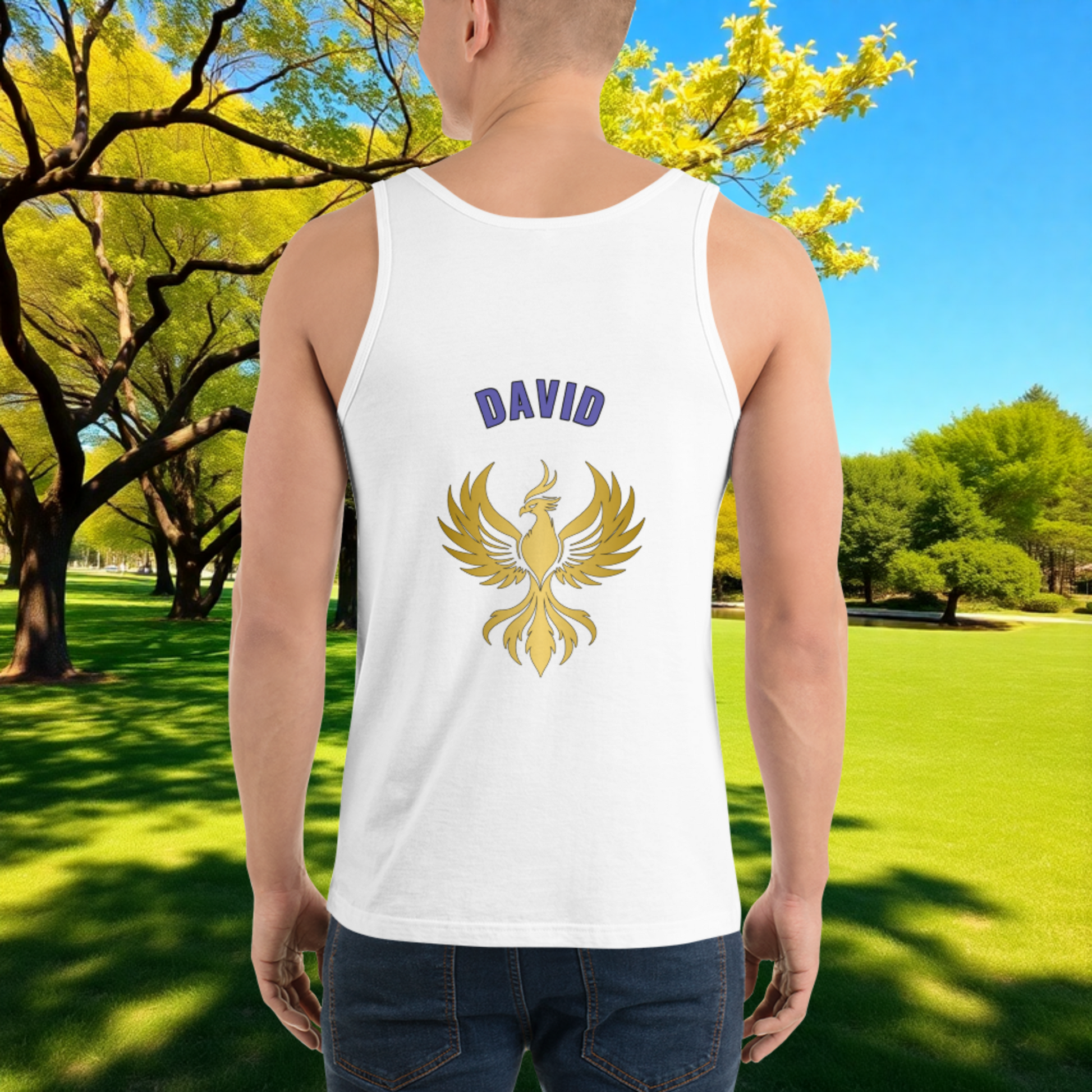 Your Past Doesn't Define You, Your Strength Does quote unisex tank top, survivor healing, empowerment, and domestic violence support