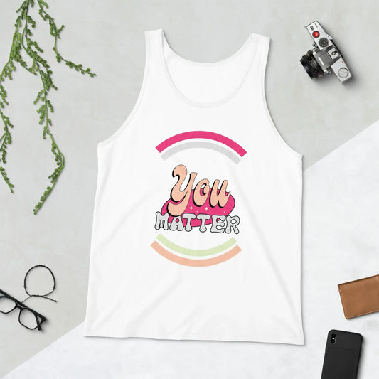You Matter Retro Unisex Jersey Tank