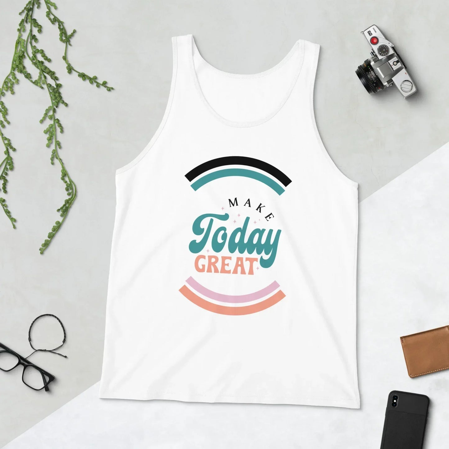 Shop our make today great retro unisex jersey tank featuring the Athletic Heather style option from MySisterIsASurvivor.