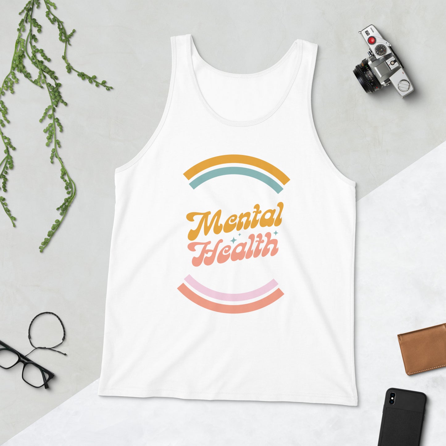 Mental Health Retro Unisex Jersey Tank