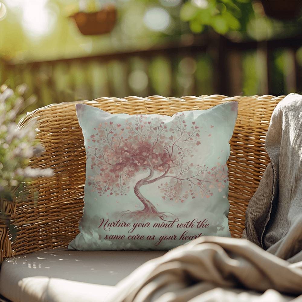 Nuture Your Mind With The Same Care As Your Heart: Indoor/Outdoor Pillow Self-Care for Relaxation, Mindfulness & Emotional Wellness
