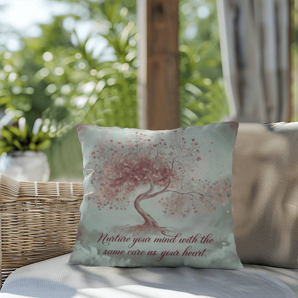 Nuture Your Mind With The Same Care As Your Heart: Indoor/Outdoor Pillow Self-Care for Relaxation, Mindfulness & Emotional Wellness