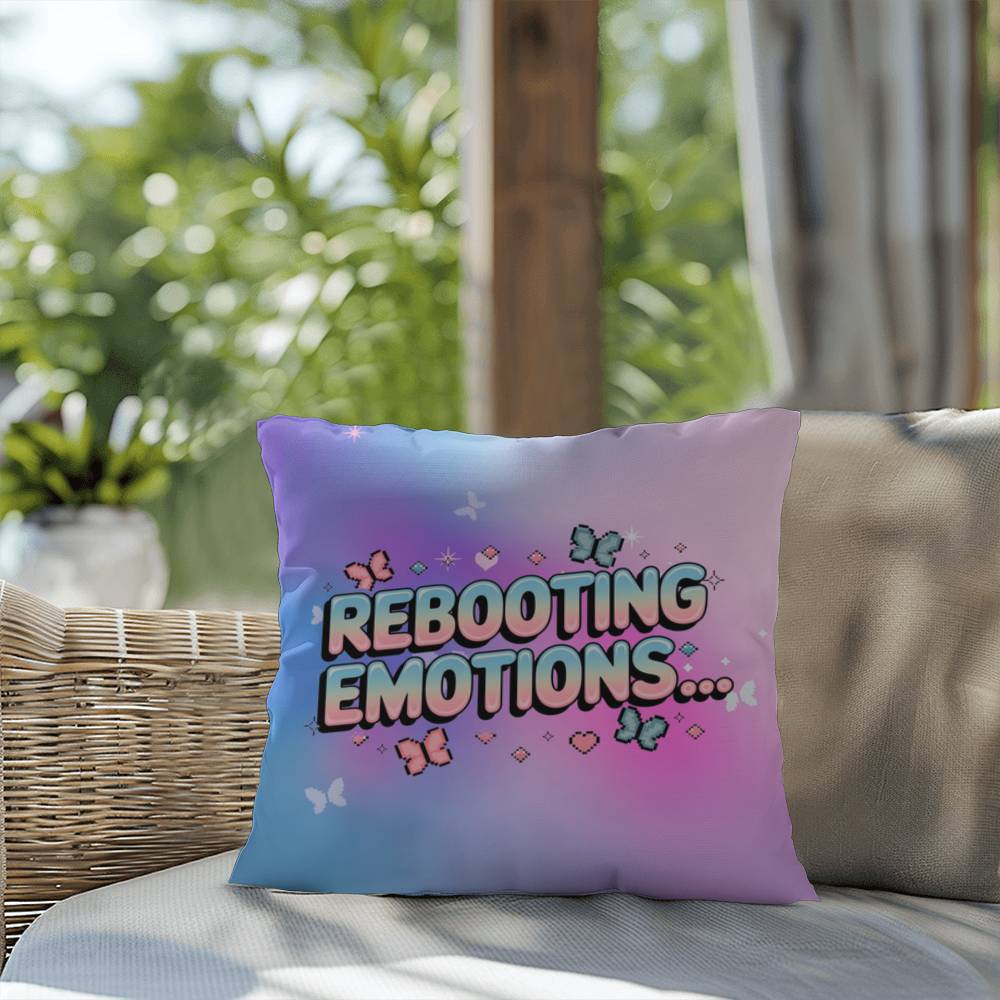 Rebooting Emotions… Y2K mental health pillow custom name inner healing gift - MySisterIsASurvivor