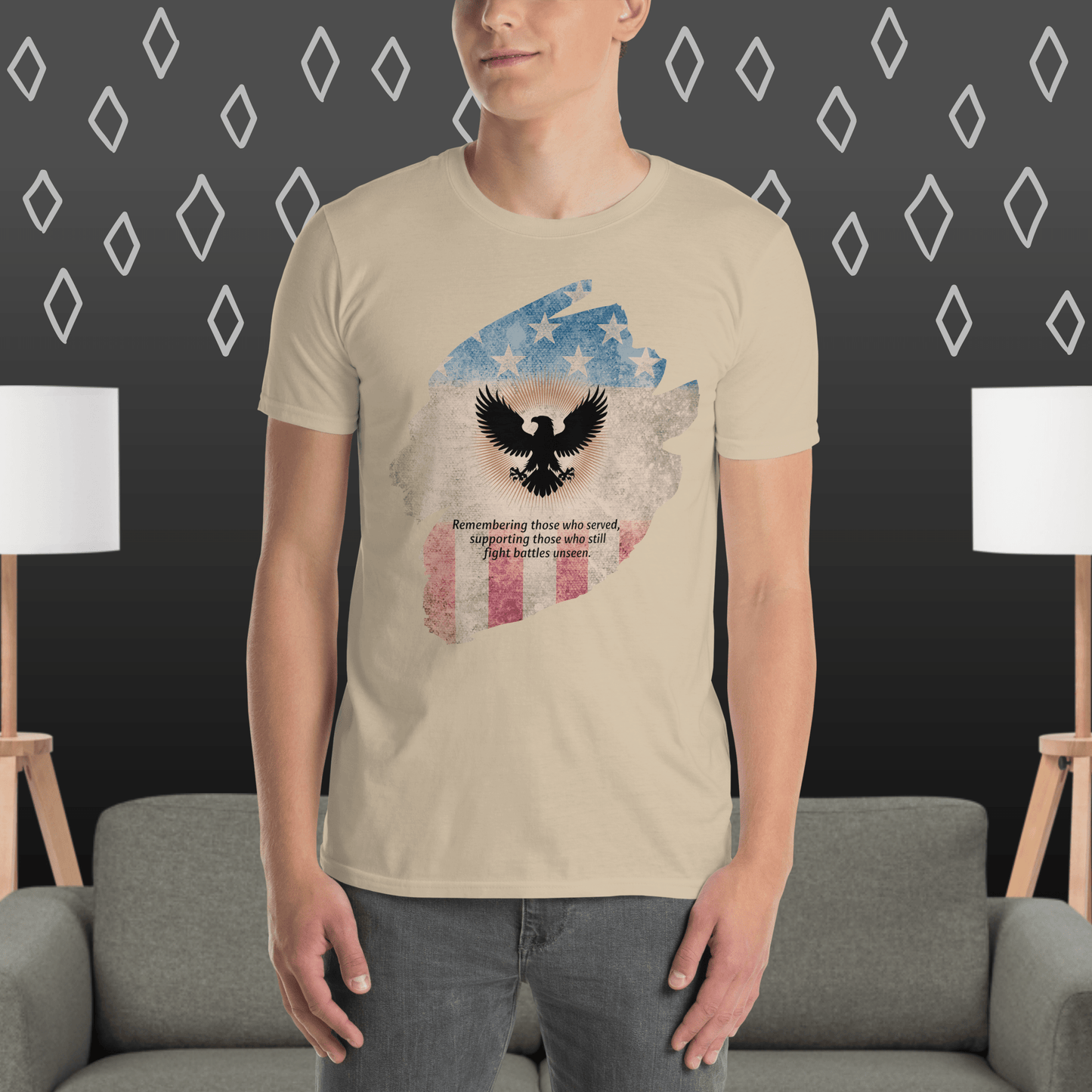 Remembering Those Who Served T-Shirt | Veteran Tribute Gift | PTSD Awareness Shirt | Memorial Day Tee | Mental Health Support Unisex Shirt