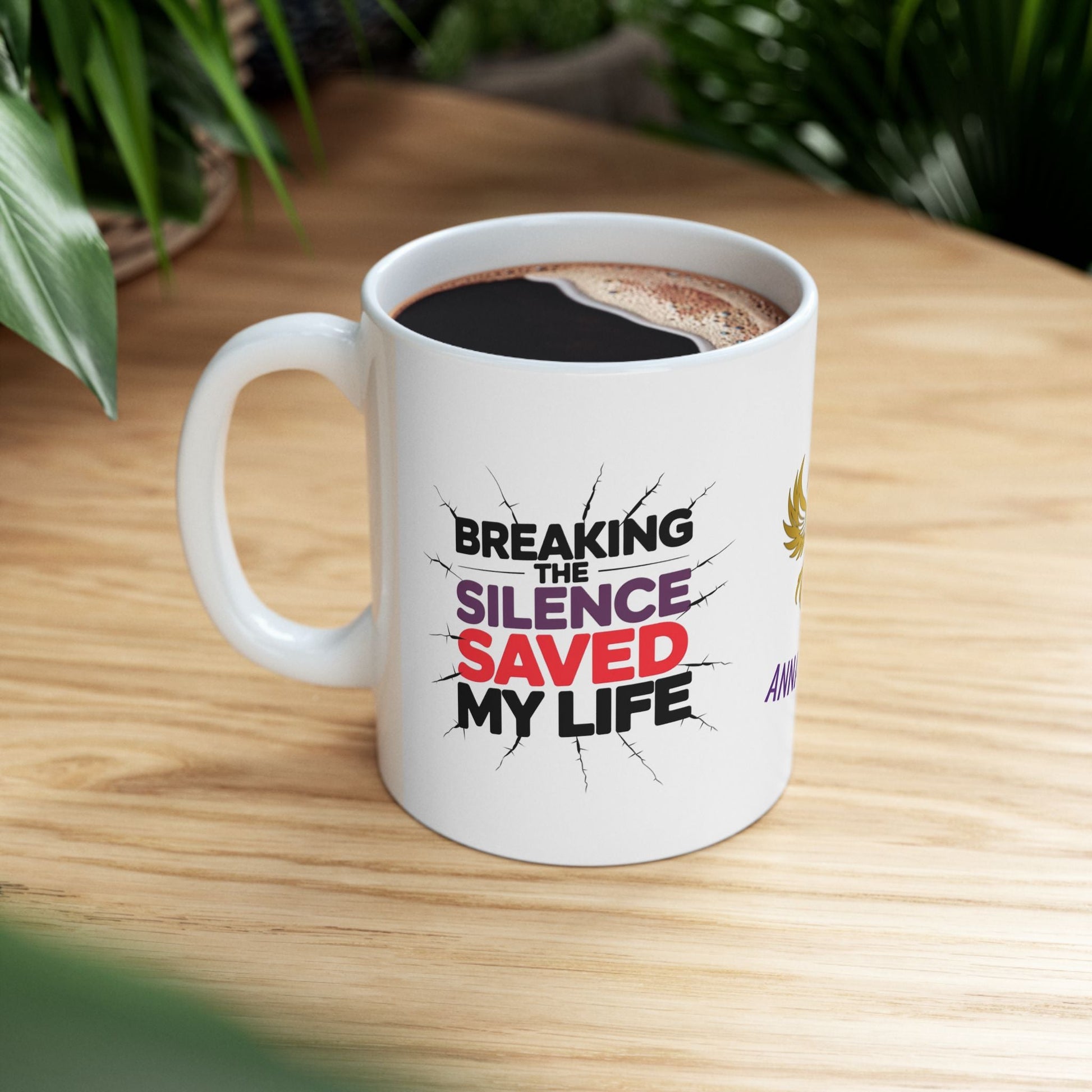 Healing mug with powerful message for survivors.