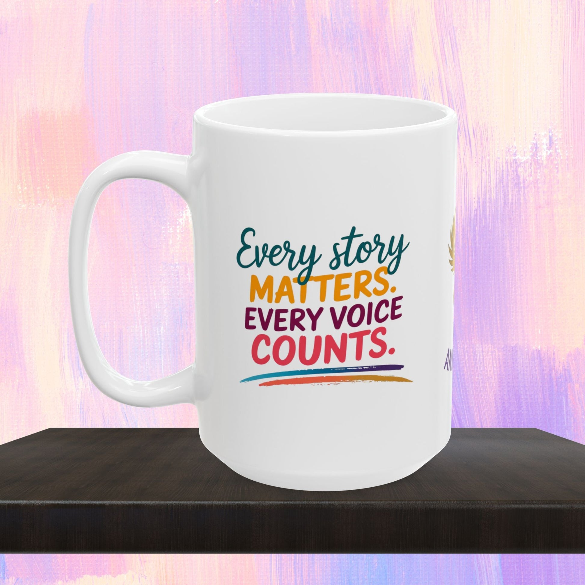 Survivor empowerment mug with message of strength.