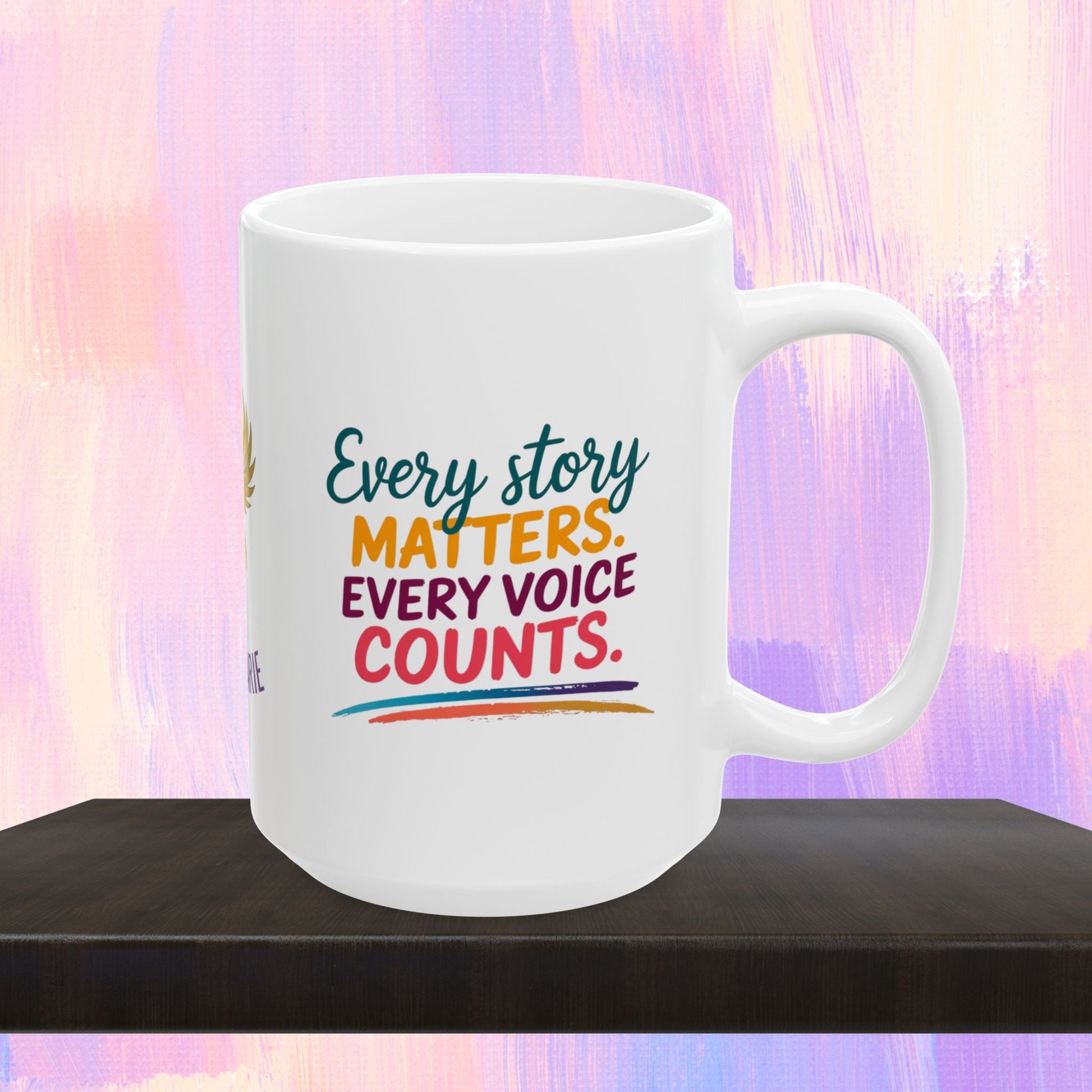 Survivor empowerment mug with message of strength.