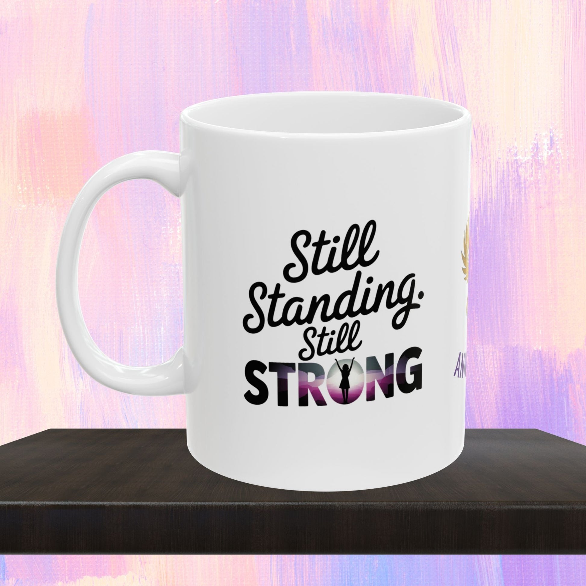 Strength mug for survivors of abuse.