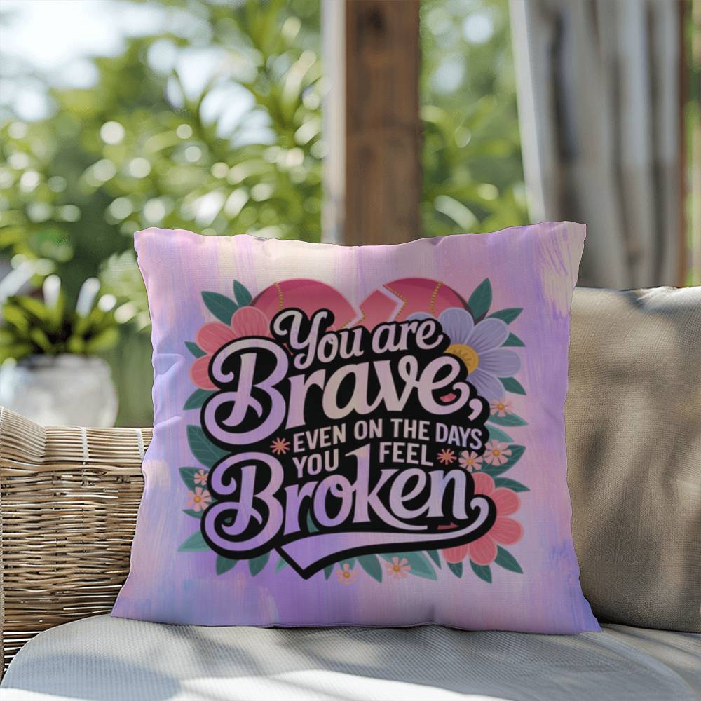 Rise & Reclaim Indoor/Outdoor Pillow – Courage in Struggle