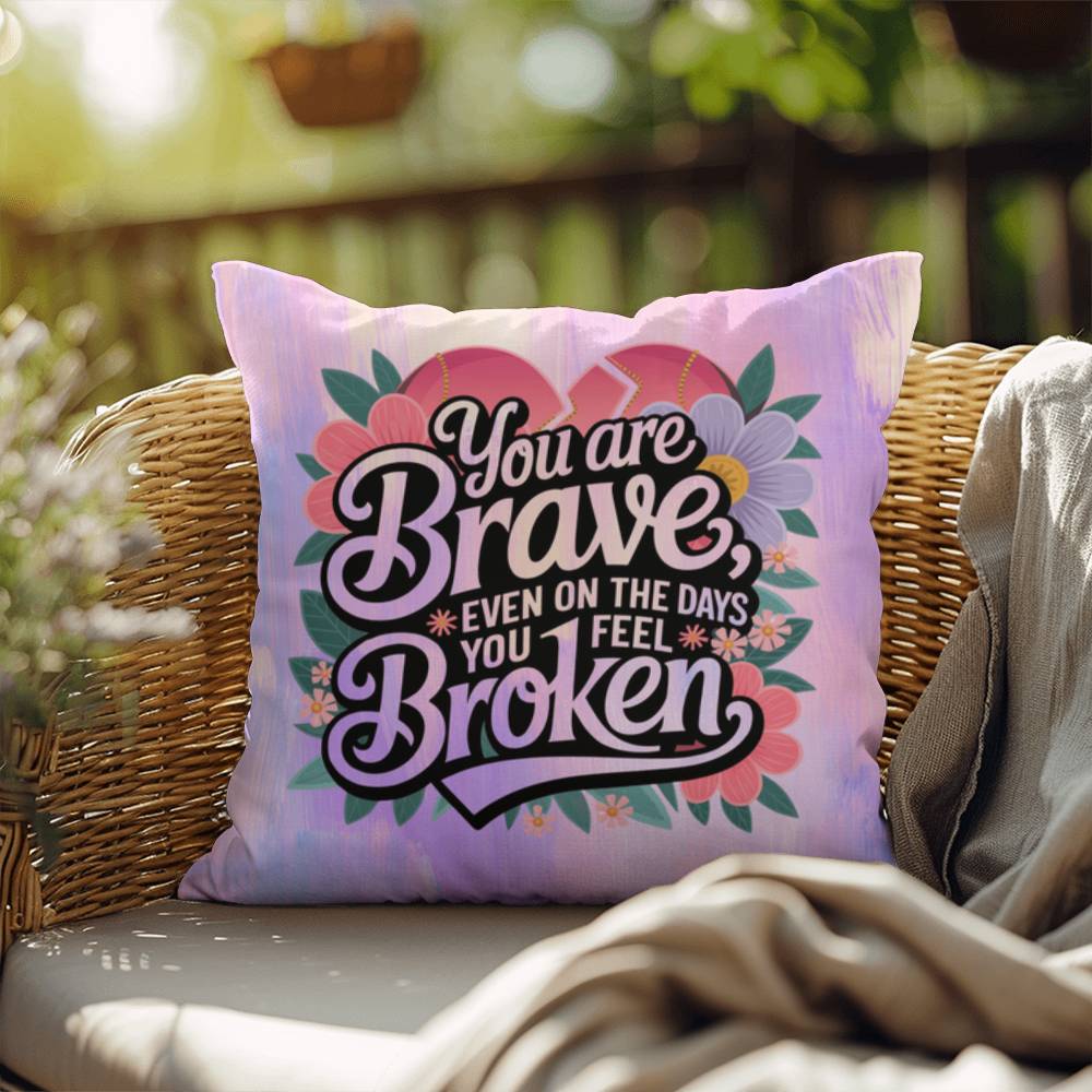 Rise & Reclaim Indoor/Outdoor Pillow – Courage in Struggle