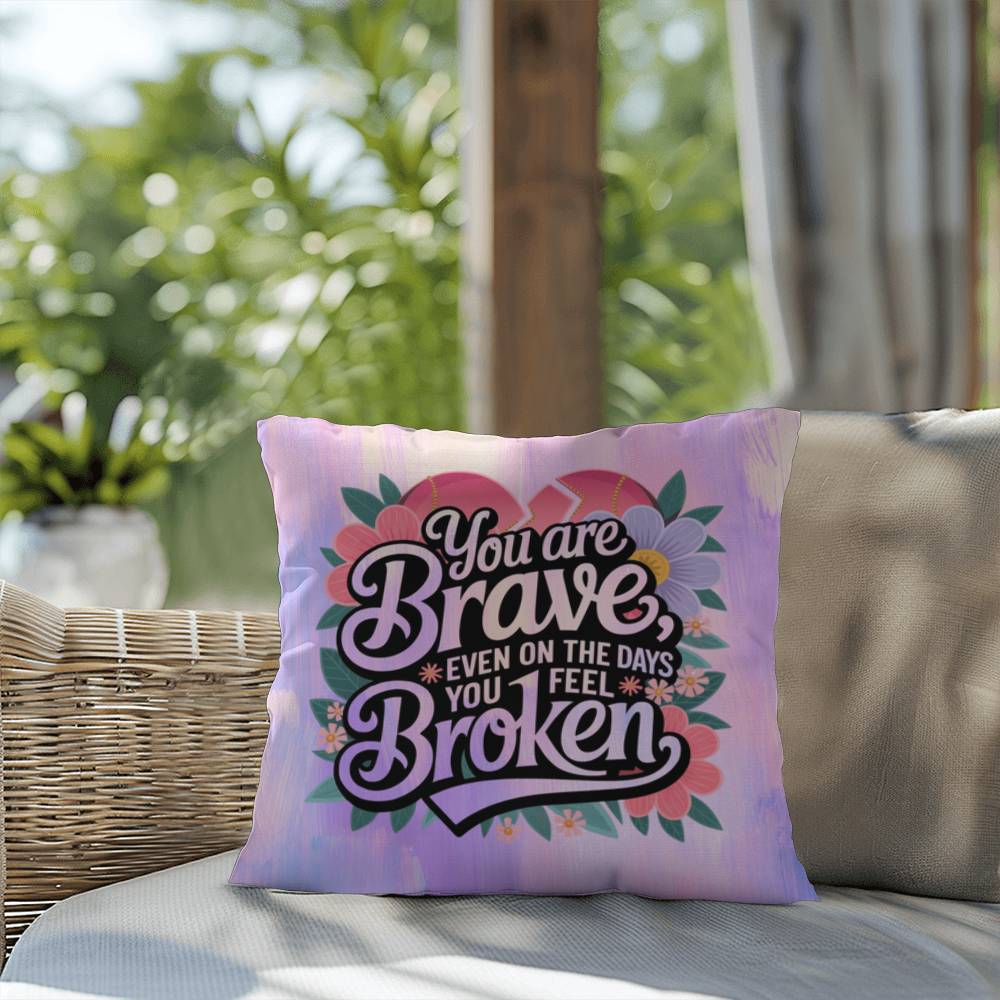 Rise & Reclaim Indoor/Outdoor Pillow – Courage in Struggle