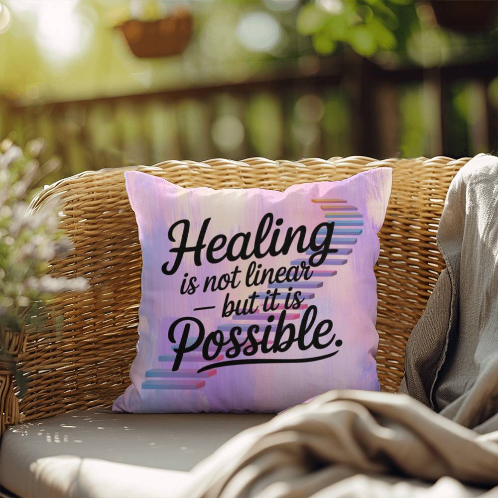 Rise & Reclaim Indoor/Outdoor Pillow – Healing from Trauma