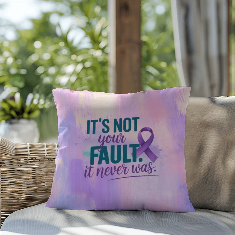 Rise & Reclaim Indoor/Outdoor Pillow – It Was Never Your Fault