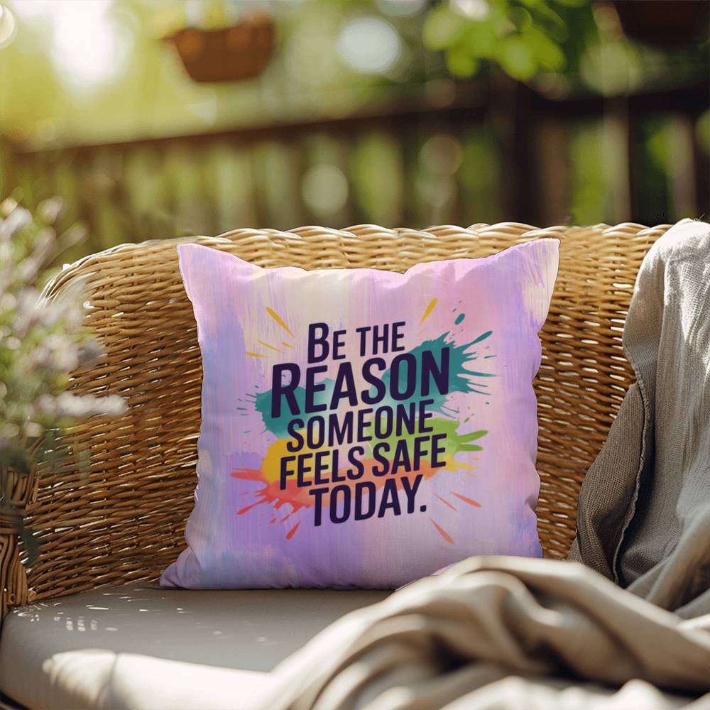 Rise & Reclaim Indoor/Outdoor Pillow – Mental Health Support