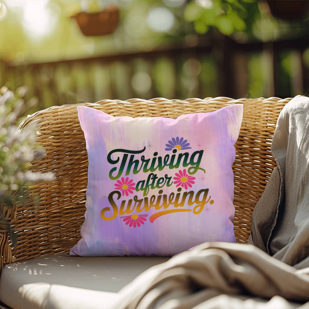 Rise & Reclaim Indoor/Outdoor Pillow – Resilient After Trauma