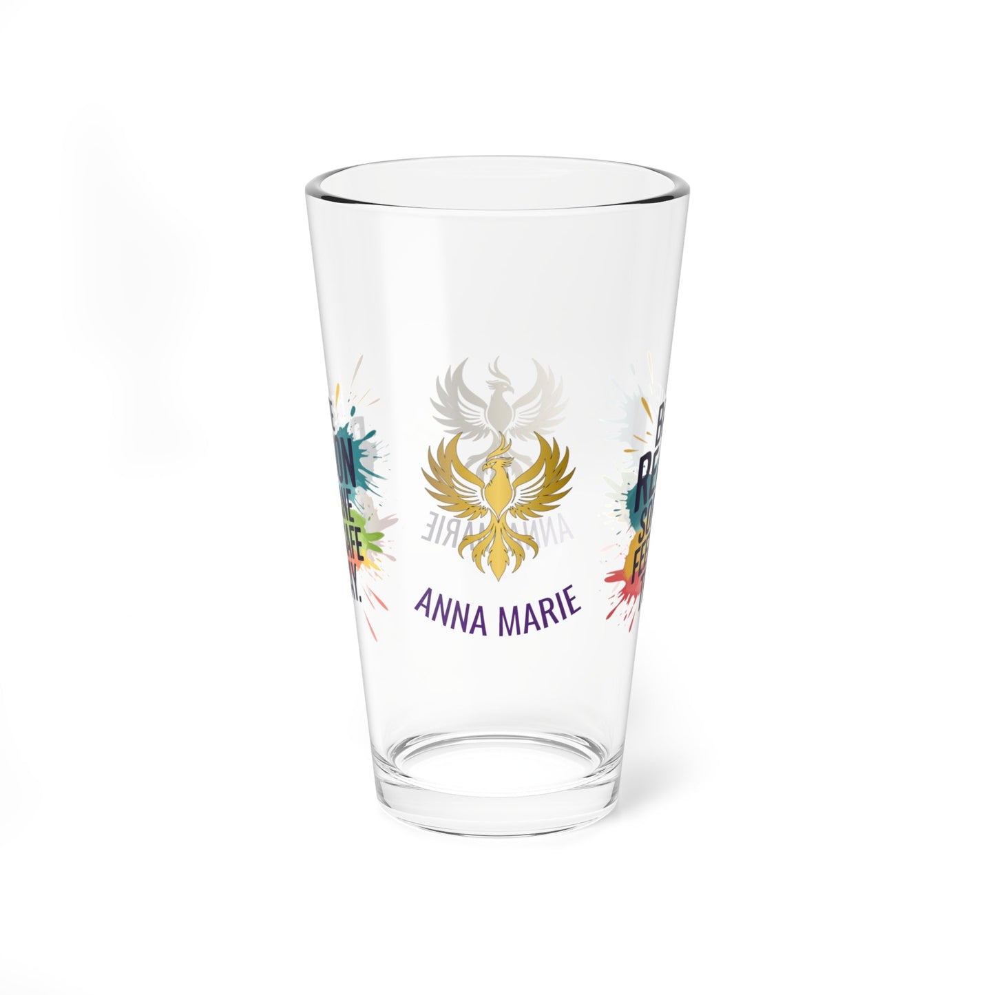 Rise & Reclaim Pint Glass – Be the Reason Someone Feels Safe Today | Survivor Encouragement Gift