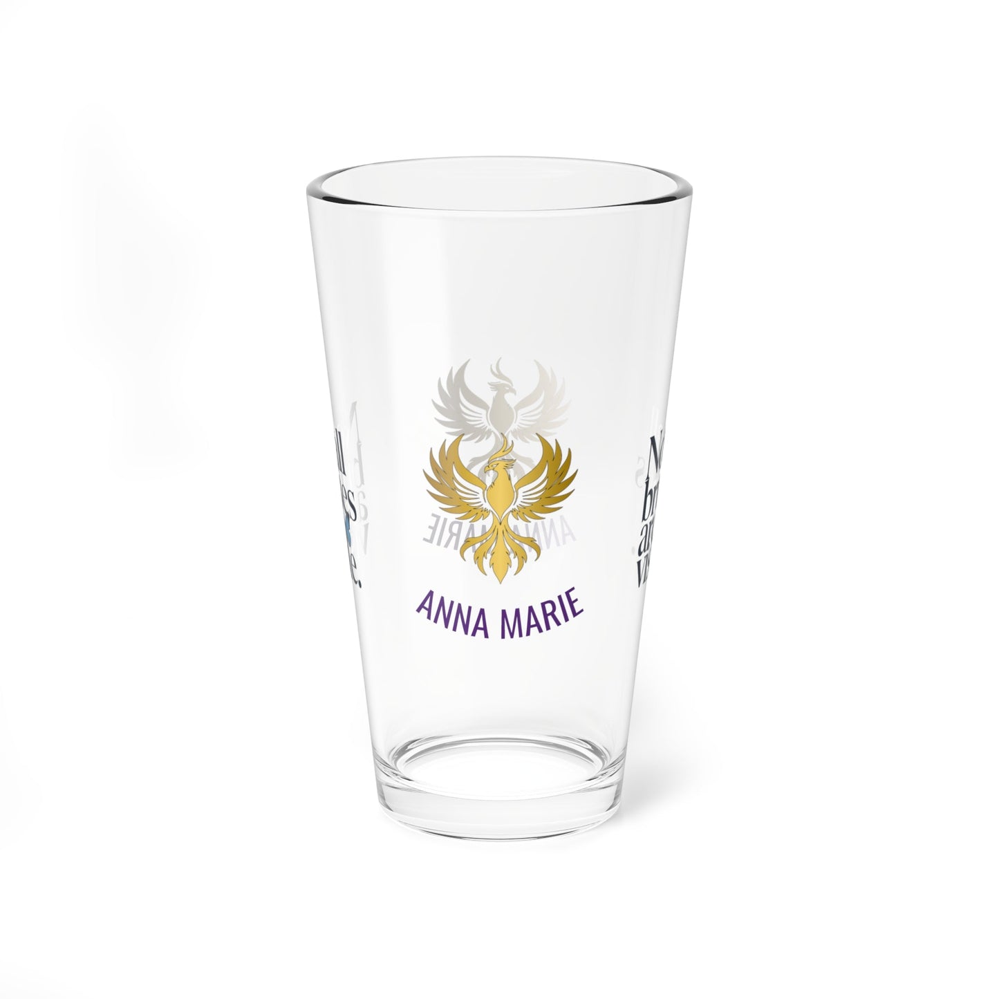 Rise & Reclaim Pint Glass – Not All Bruises Are Visible | Emotional Abuse Awareness Glass - MySisterIsASurvivor