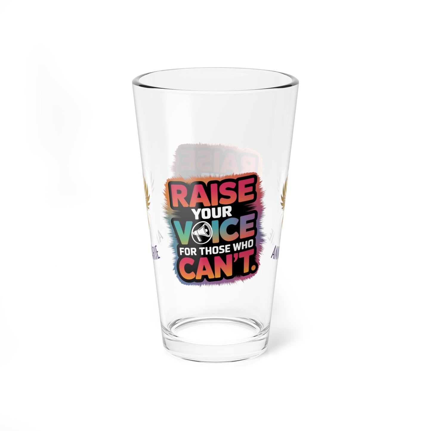 Rise & Reclaim Pint Glass – Raise Your Voice for Those Who Can't | Survivor Support Glass - MySisterIsASurvivor