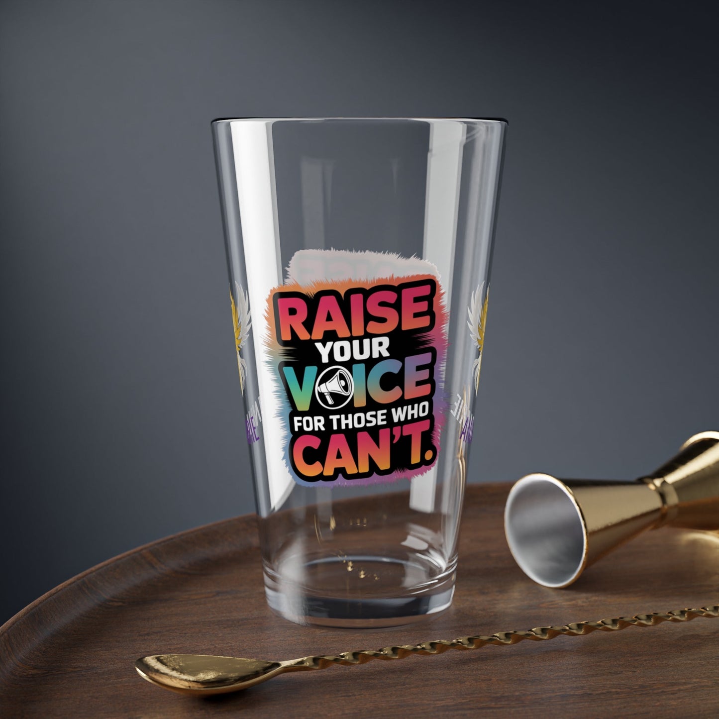 Rise & Reclaim Pint Glass – Raise Your Voice for Those Who Can't | Survivor Support Glass - MySisterIsASurvivor