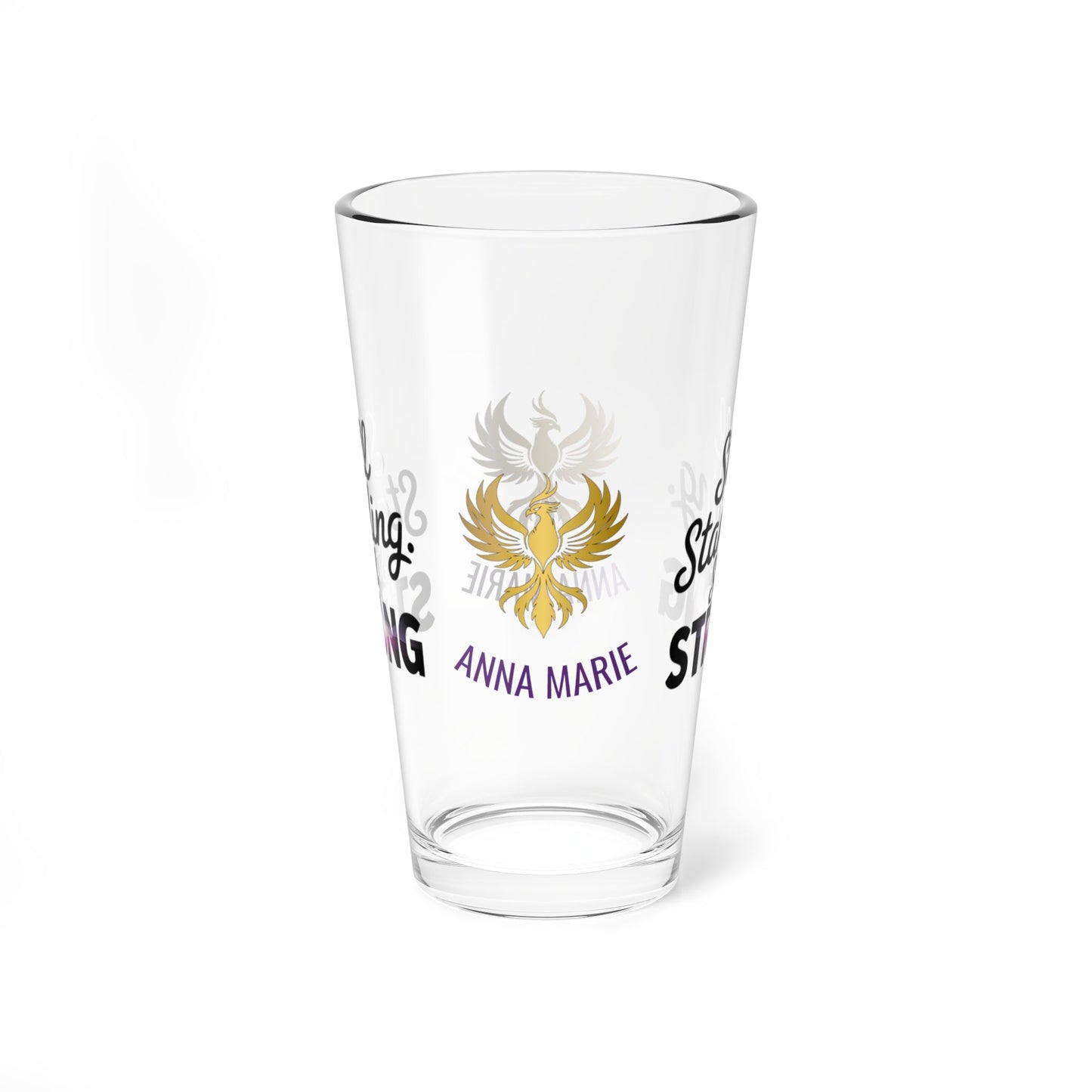 Rise & Reclaim Pint Glass – Still Standing. Still Strong | Empowerment Drinkware for Survivors - MySisterIsASurvivor