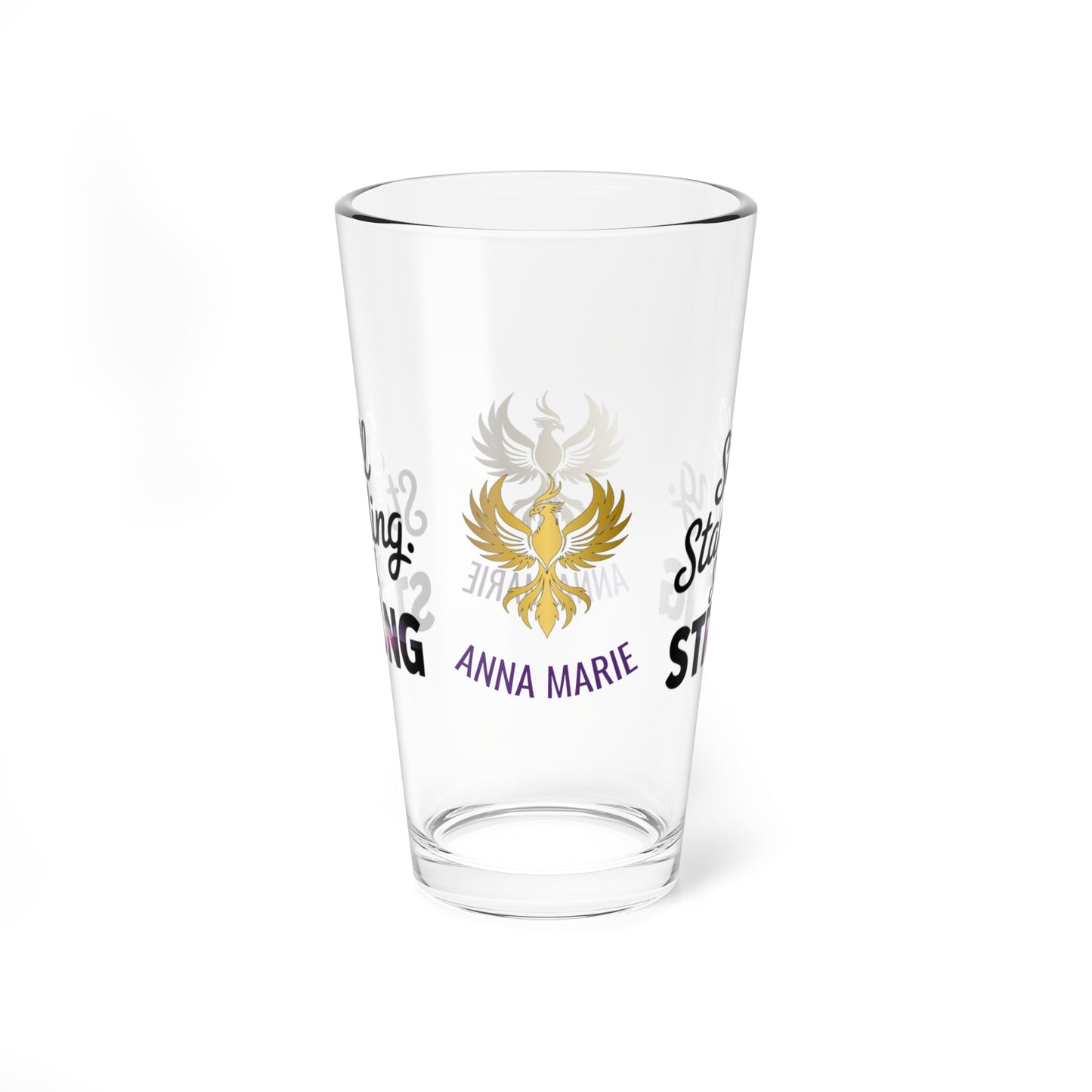 Rise & Reclaim Pint Glass – Still Standing. Still Strong | Empowerment Drinkware for Survivors - MySisterIsASurvivor