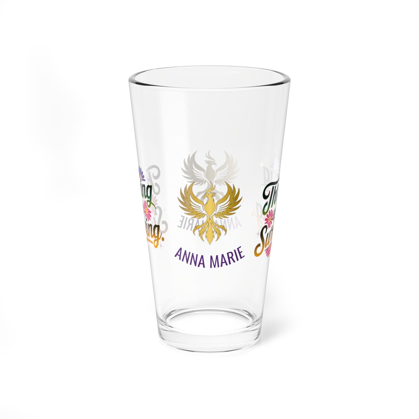 Rise & Reclaim Pint Glass – Thriving After Surviving | PTSD Recovery and Empowerment Gift - MySisterIsASurvivor