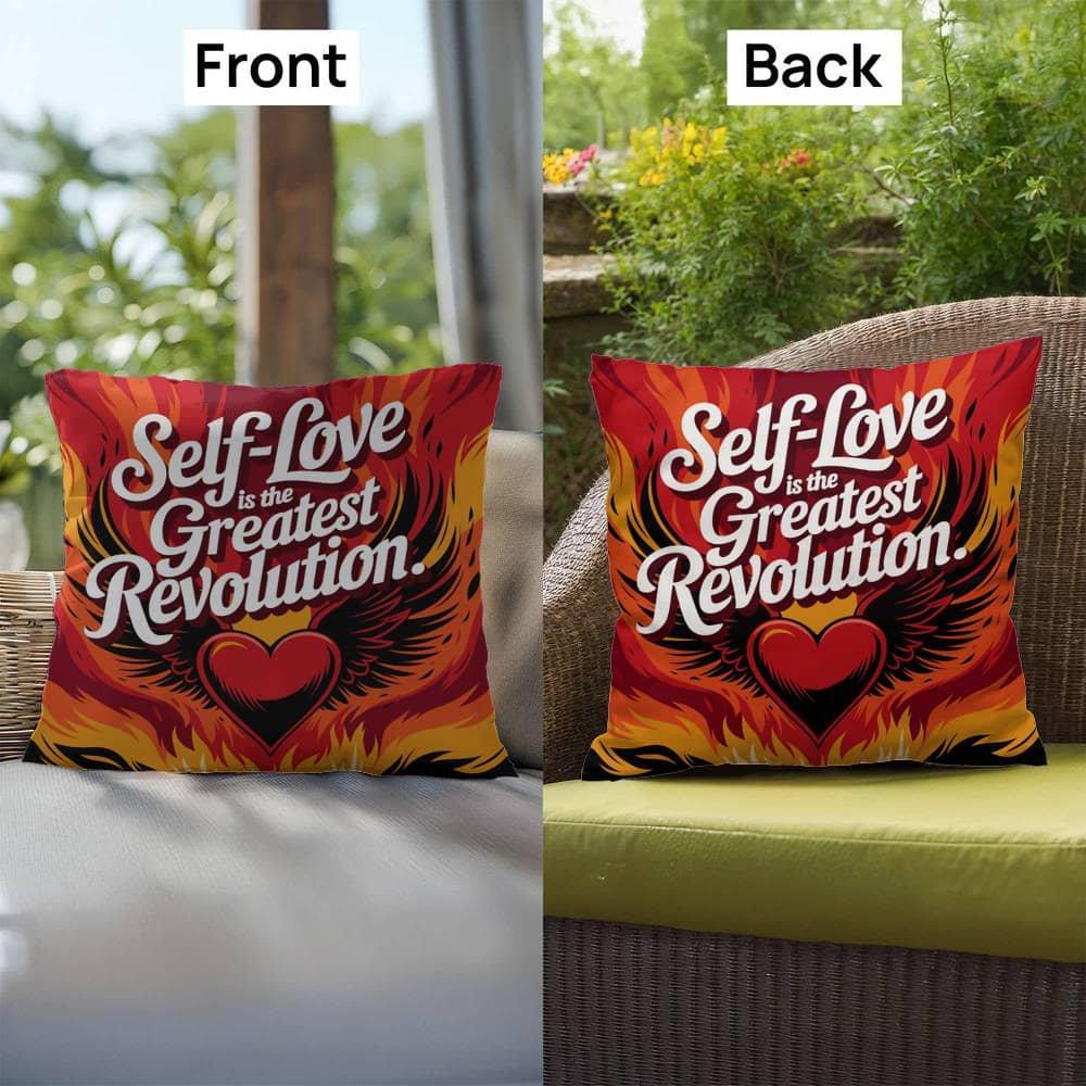 Shop our premium self love is the greatest revolution self care pillow from MySisterIsASurvivor.