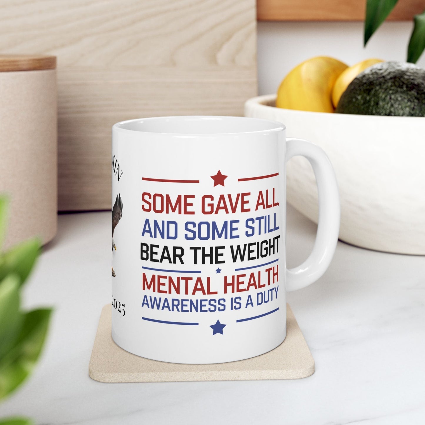 Some Gave All custom Memorial Day mug - PTSD support, military loss memorial tribute