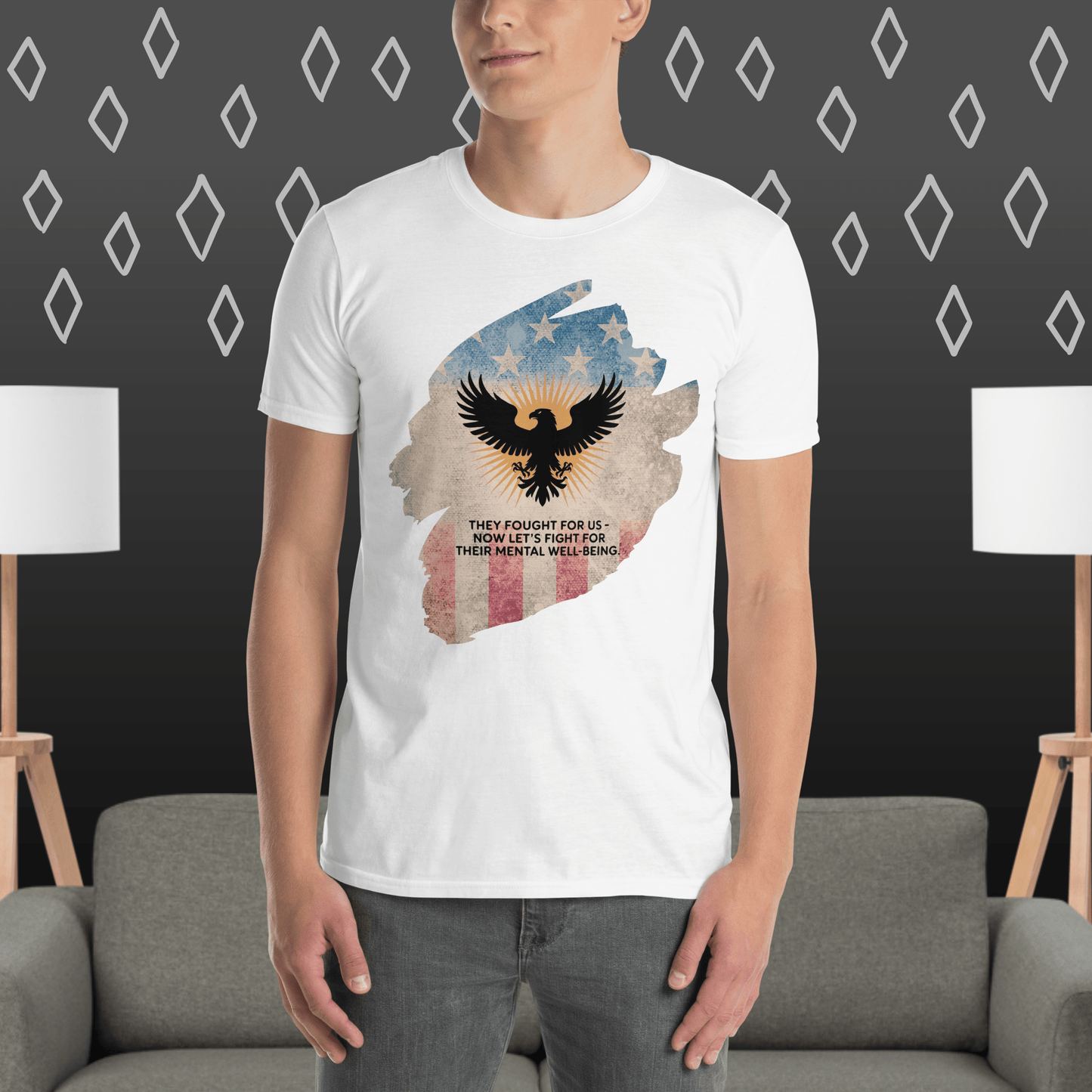 They Fought For Us T-Shirt | Veteran Tribute Gift | PTSD Awareness Shirt | Memorial Day Tee | Mental Health Support Unisex Shirt