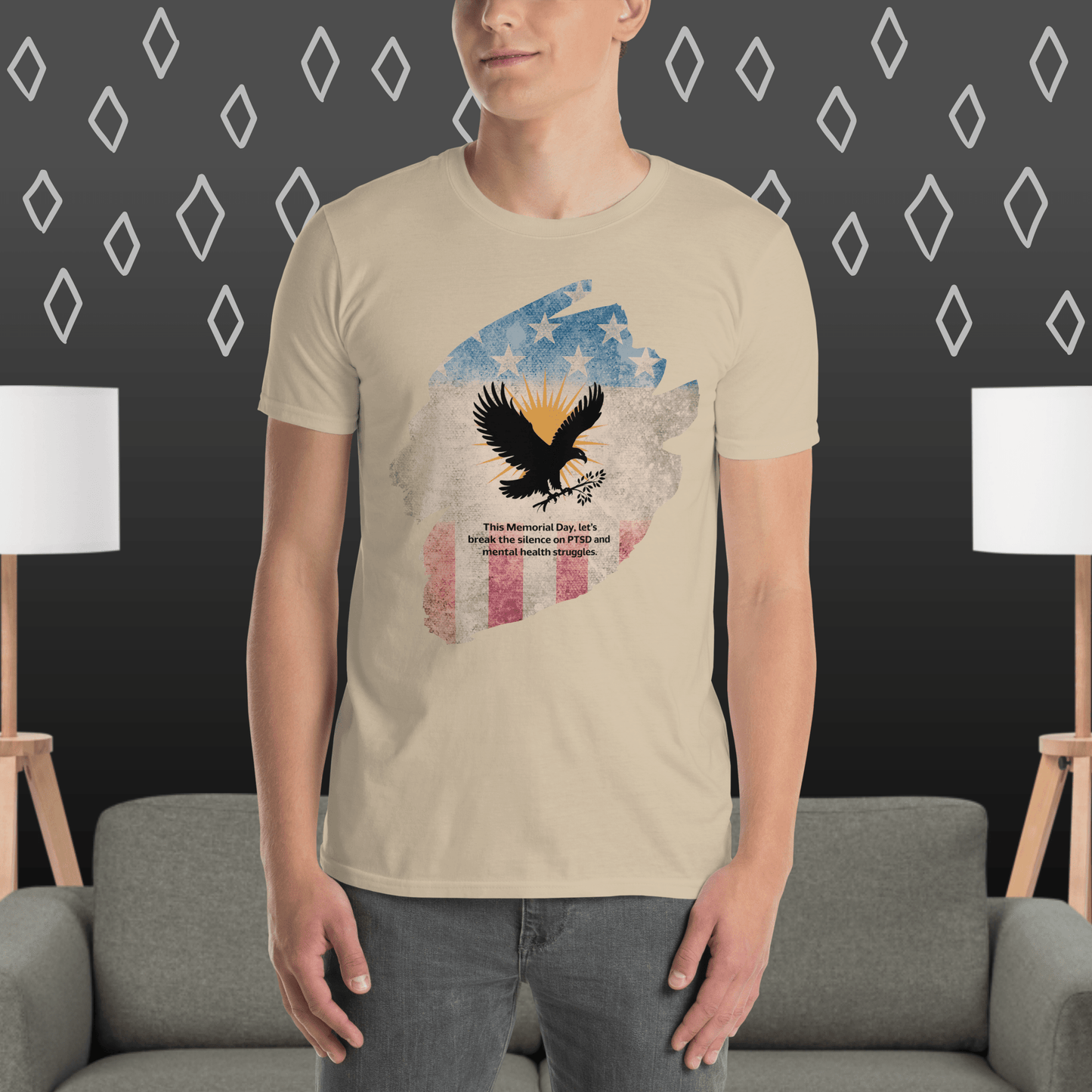This Memorial Day, Let’s Break The Silence T-Shirt | Veteran Tribute Gift | PTSD Awareness Shirt | Memorial Day Tee | Mental Health Support Unisex Shirt