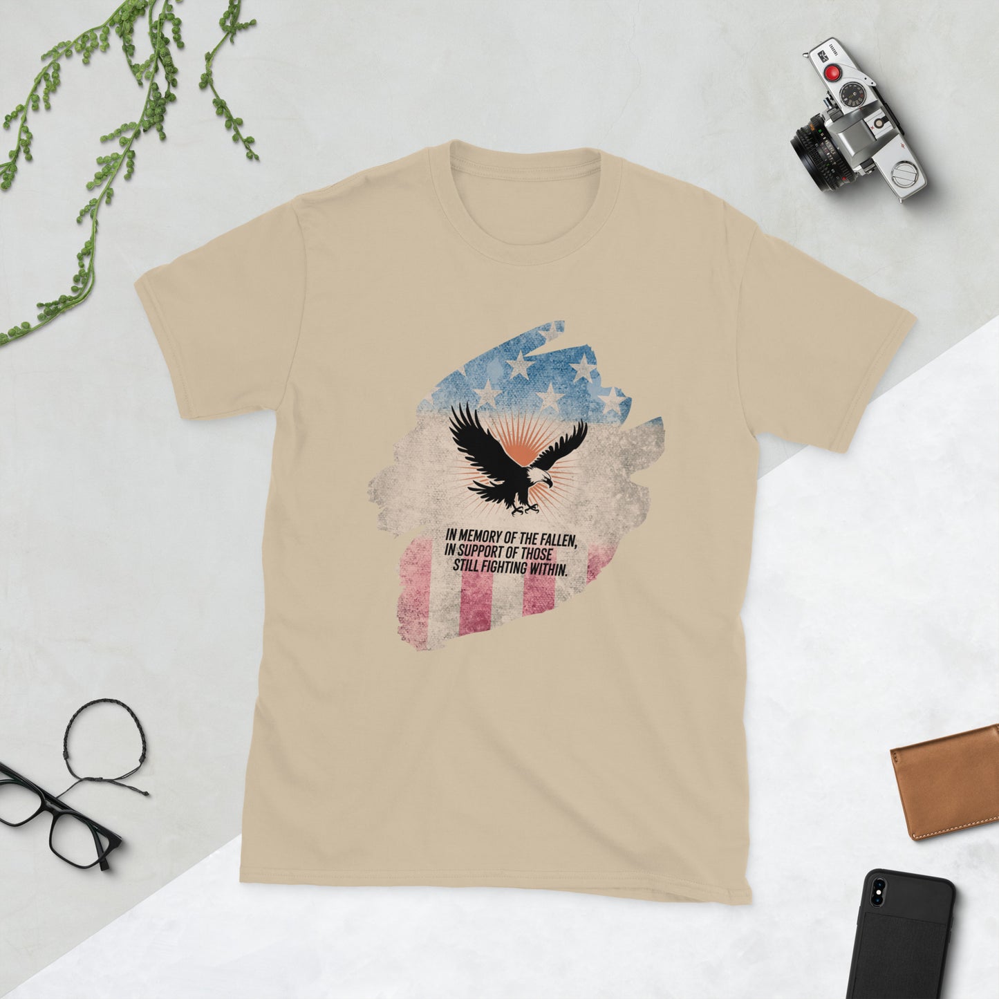 In Memory Of The Fallen T-Shirt | Veteran Tribute Gift | PTSD Awareness Shirt | Memorial Day Tee | Mental Health Support Unisex Shirt