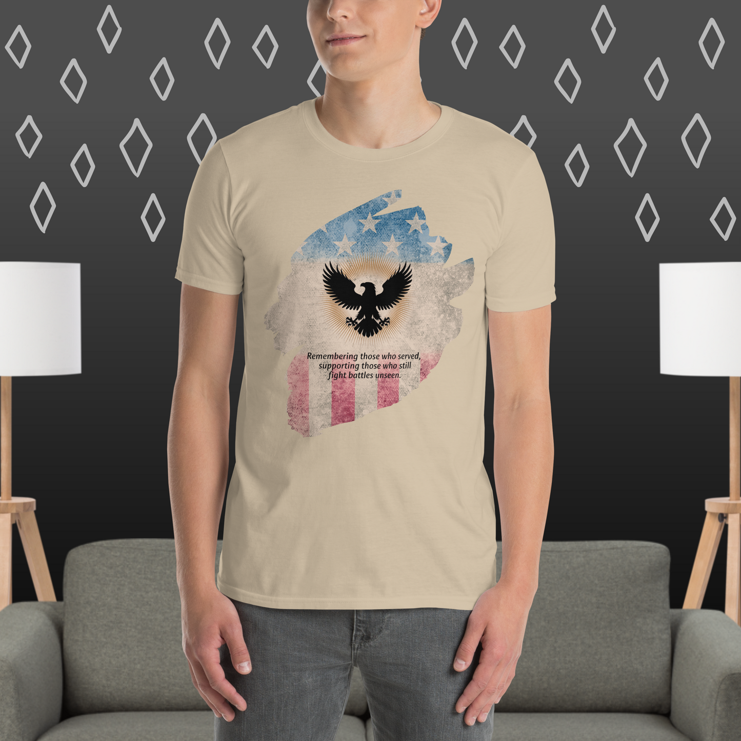 Remembering Those Who Served T-Shirt | Veteran Tribute Gift | PTSD Awareness Shirt | Memorial Day Tee | Mental Health Support Unisex Shirt
