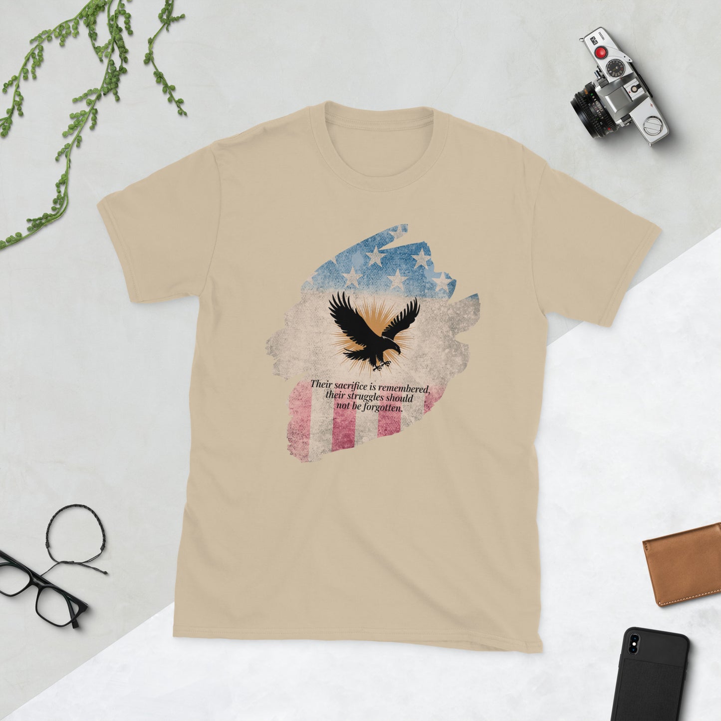 Their Sacrifice Is Remembered T-Shirt | Veteran Tribute Gift | PTSD Awareness Shirt | Memorial Day Tee | Mental Health Support Unisex Shirt