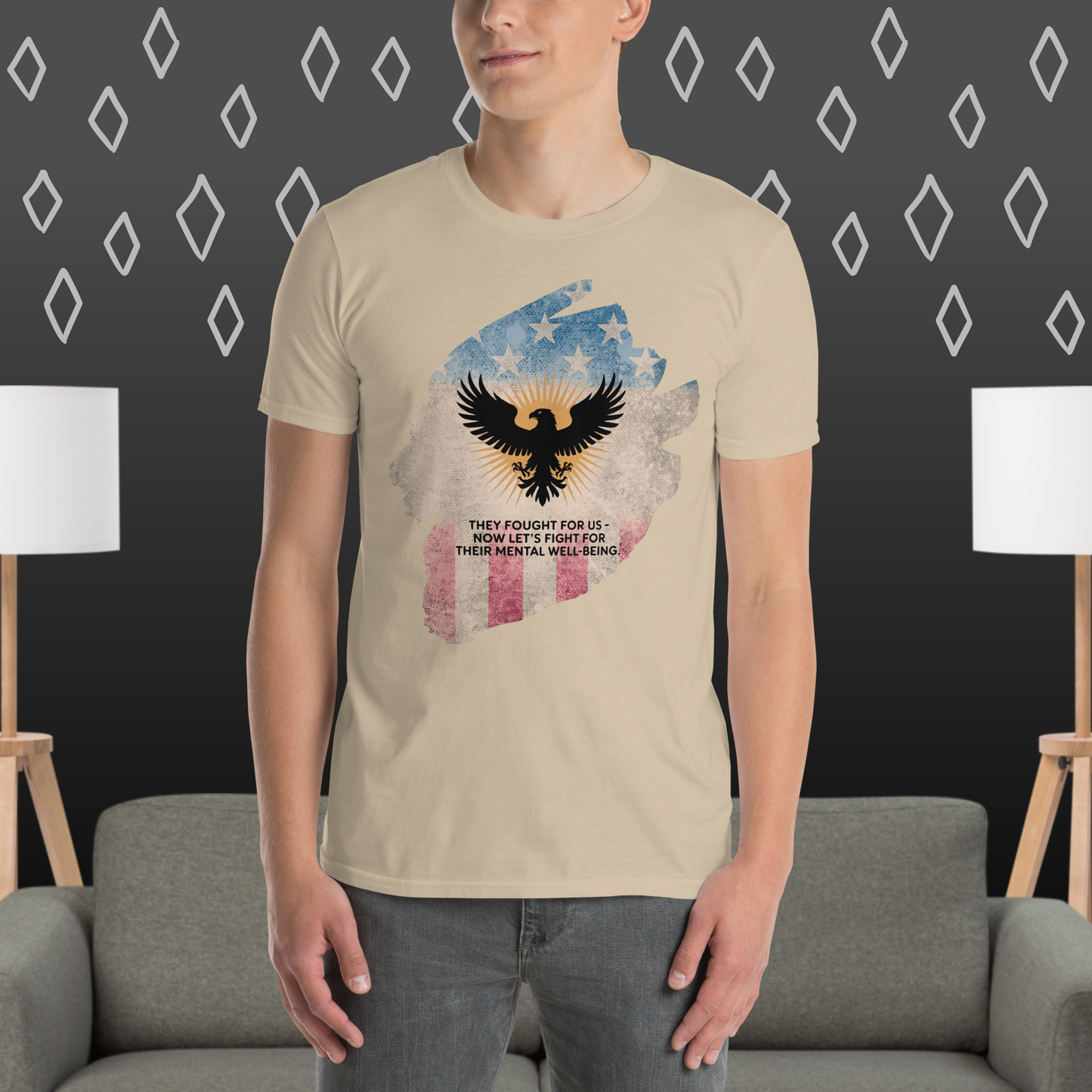 They Fought For Us T-Shirt | Veteran Tribute Gift | PTSD Awareness Shirt | Memorial Day Tee | Mental Health Support Unisex Shirt