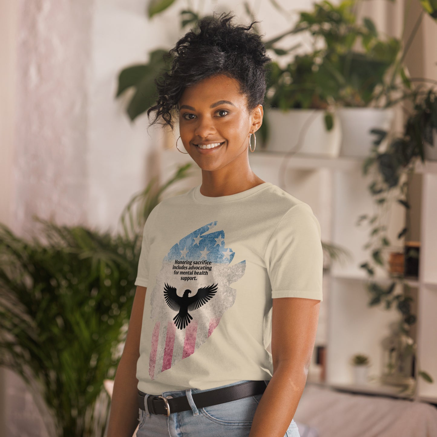 Honoring Sacrifice T-Shirt | Veteran Tribute Gift | PTSD Awareness Shirt | Memorial Day Tee | Mental Health Support Unisex Shirt