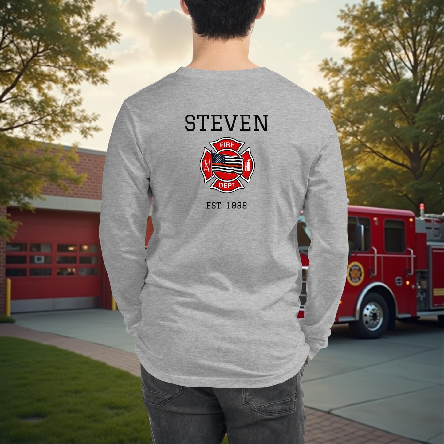 Even The Strongest Need A Safe Place Firefighter PTSD Long Sleeve Tee Mental Health Gift