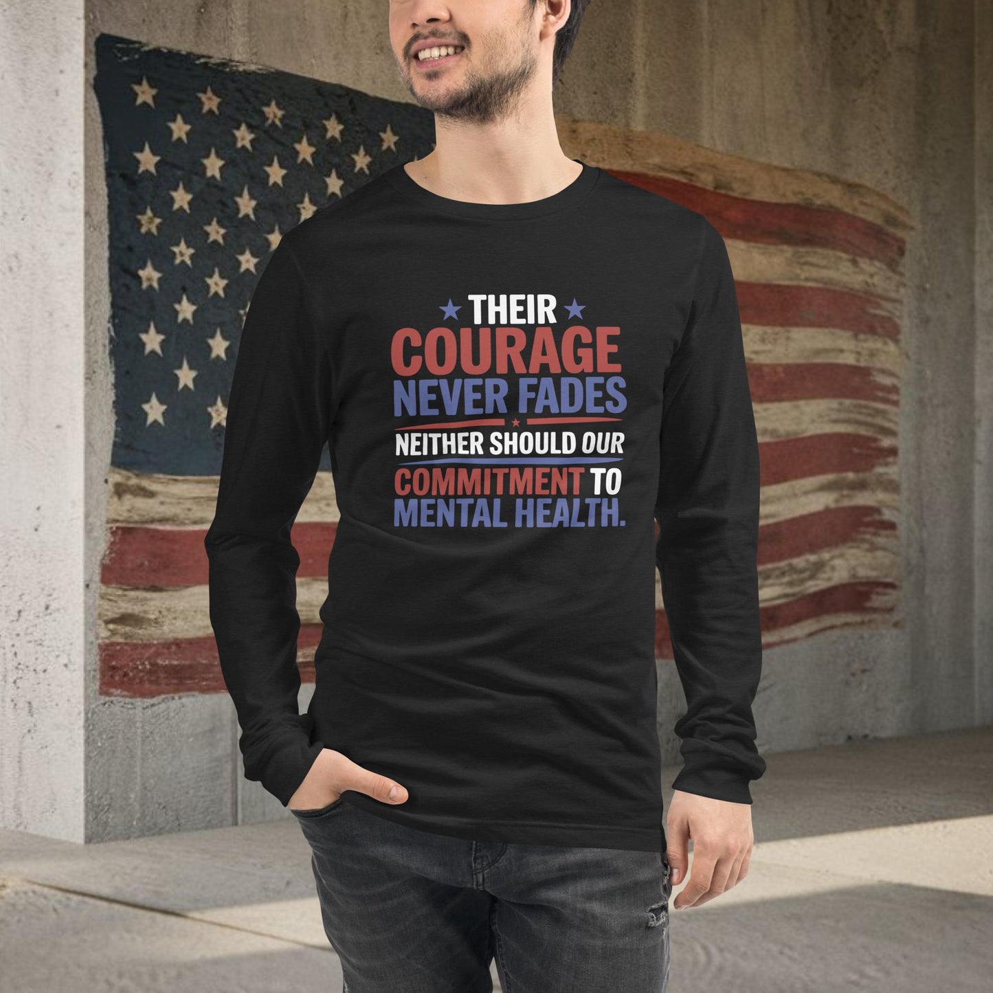 Their Courage Never Fades shirt for veterans, supporting PTSD awareness and care